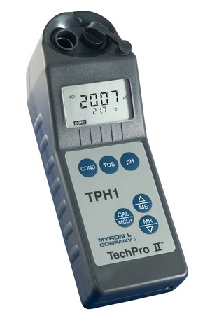 TechPro II Handheld Conductivity, TDS and pH Measuring Meter
